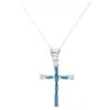 Image 2 : Zuni Cecilia Iule Silver Turquoise Cross Necklace