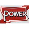 Image 9 : Embossed Montana Power Gas Porcelain Sign