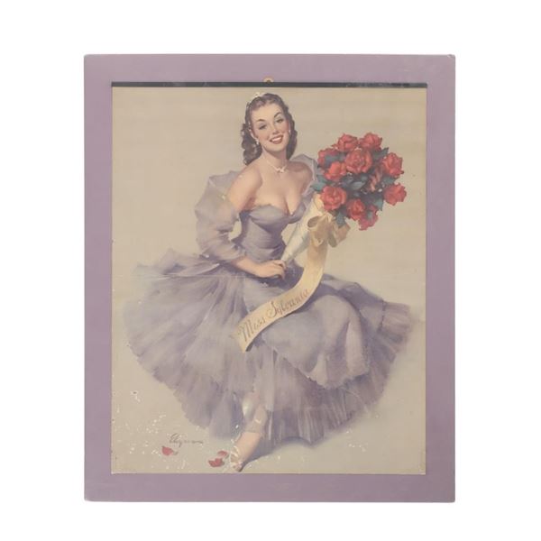 Miss Sylvania Print From Gil Elvgren's Drawing