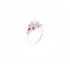 Image 5 : 0.63cts Ruby & VS2 Diamond 14k White Gold Ring