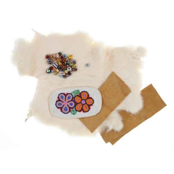 Apsáalooke Crow Indian Tanned Hide Bead Adornments