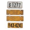 Image 1 : Minnesota & Arizona License Plates c. 1939-1948