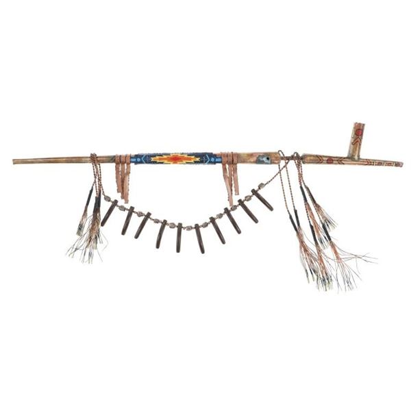 Jay Tschudy Native American Peace Pipe Metal Art