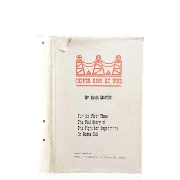 Copper Kings At War By Sarah McNelis 1st Ed