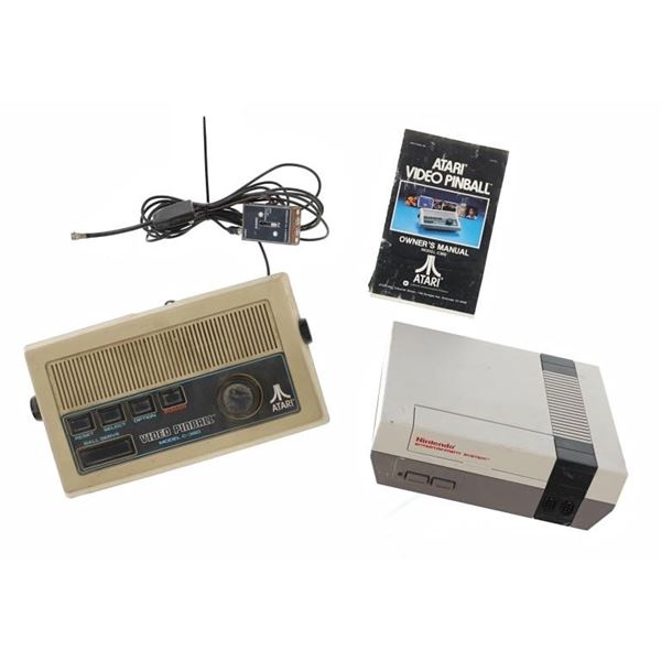 Atari Pinball C-380 & Nintendo NES-001 Consoles