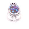 Image 7 : Navajo R Sam Sterling Silver Mojave Turquoise Ring