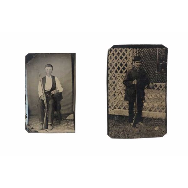 American Male Hunter's Professional Tintypes c1870