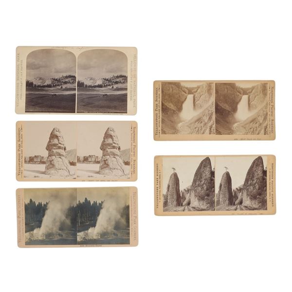 F.J. Haynes Yellowstone & Pacific Stereoviews (5)