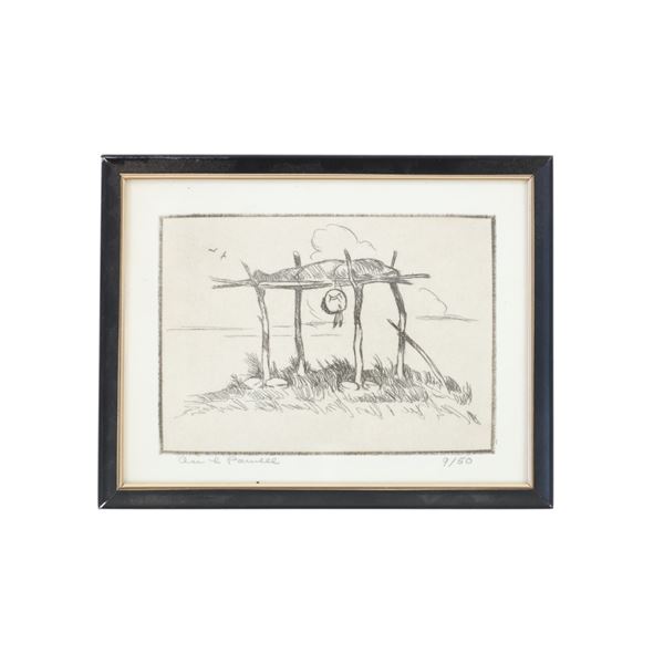 Ace Powell (1912-1978) Limited Ed. Burial Etching