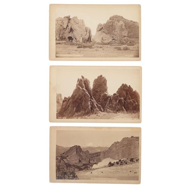 W.E. Hook Garden of the Gods Cabinet Card Photos