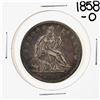 Image 1 : 1858-O Seated Liberty Half Dollar Coin