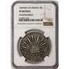 Image 1 : 1869MO CH Mexico 8 Reales Silver Coin NGC VF Details Chopmarked