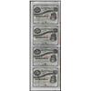 Image 1 : Uncut Sheet of (4) State of Louisiana Baby Bond Obsolete Notes