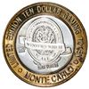 Image 1 : .999 Silver Monte Carlo Resort & Casino Las Vegas, NV $10 Limited Edition Gaming Token