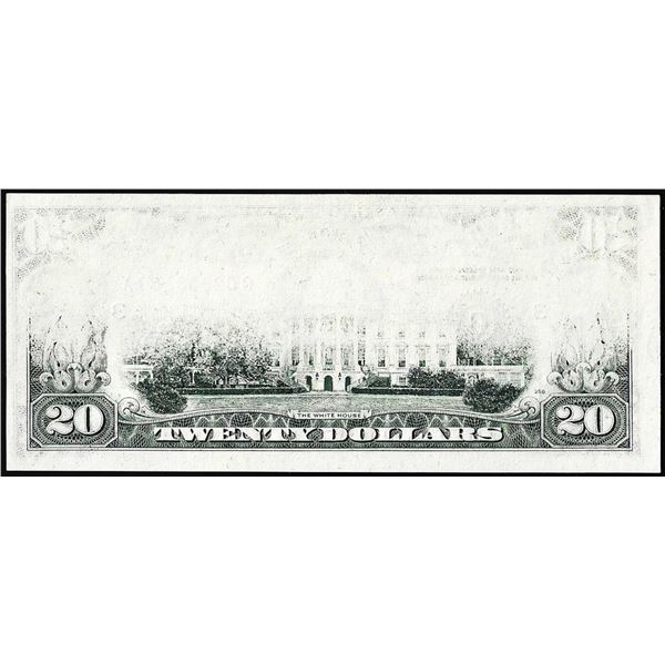 1977 $20 Federal Reserve Note Philadelphia Insufficient Inking Error