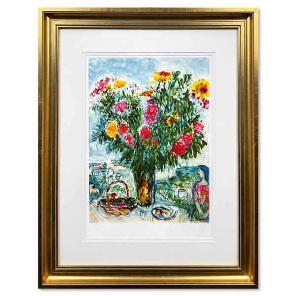 Chagall (1887-1985) "Le Grand Bouquet" Limited Edition Lithograph on Paper