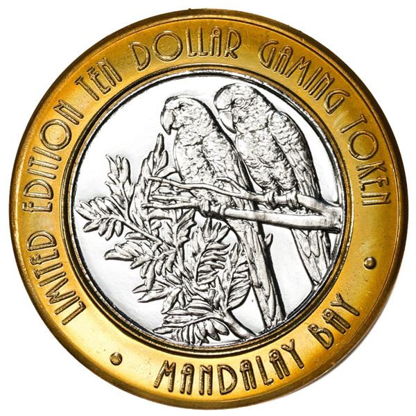 .999 Fine Silver Mandalay Bay Las Vegas, Nevada $10 Limited Edition Gaming Token