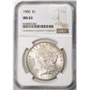 1900 $1 Morgan Silver Dollar Coin NGC MS63