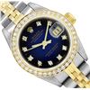 Image 1 : Rolex Ladies Two Tone Blue Vignette Diamond Datejust WristWristwatch