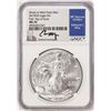 Image 1 : 2019(W) $1 American Silver Eagle Coin NGC MS70 FDOI Moy Signature West Point Mint