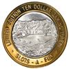 Image 1 : .999 Silver Slots A Fun Casino Las Vegas, NV $10 Limited Edition Casino Gaming Token