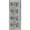 Image 1 : Uncut Sheet of (4) State of Louisiana Baby Bond Obsolete Notes