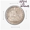 Image 1 : 1854-O w/Arrows Seated Liberty Half Dollar Coin