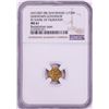 Image 1 : AH1007-08 Shaybanid 1/12 Mohur Gov. in Name of Humayun Badakhshan Gold Coin NGC MS61