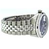 Image 4 : Rolex Mens Stainless Steel Blue Vignette Sapphire and Diamond Datejust Wristwatch