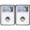 Image 1 : Lot of 2017-2018-Mo Mexico Proof 1/20 oz Silver Libertad Coins NGC PF70 Ultra Cameo