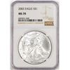Image 1 : 2002 $1 American Silver Eagle Coin NGC MS70