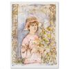 Image 1 : Edna Hibel (1917-2014) "Flora" Limited Edition Lithograph on Paper