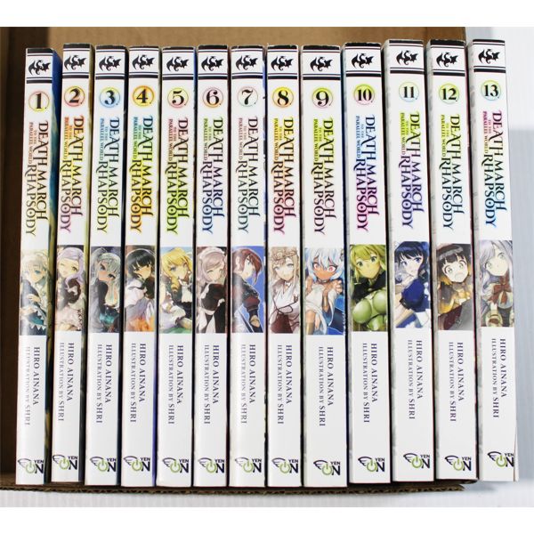1-13 DEATH MARCH TO THE PARALLEL WORLD ANIME BOOKS HIRO AINANA