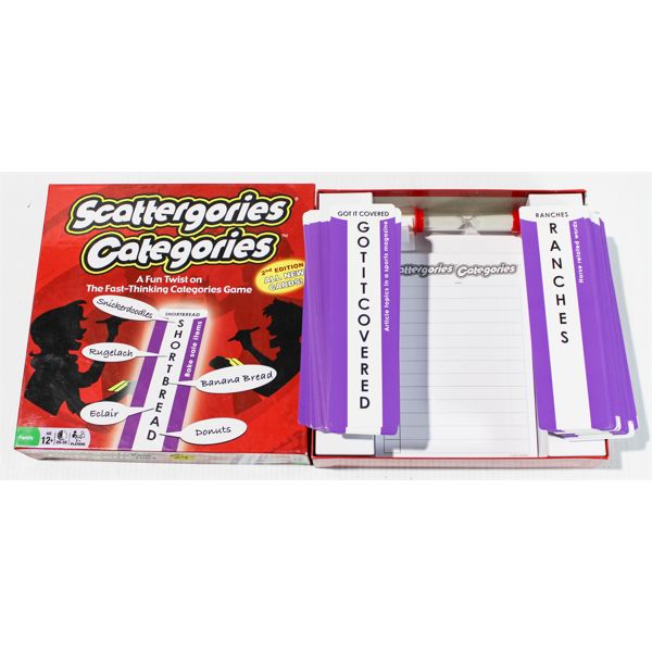 SCATTERGORIES CATEGORIES 2ND EDITION CARD GAME