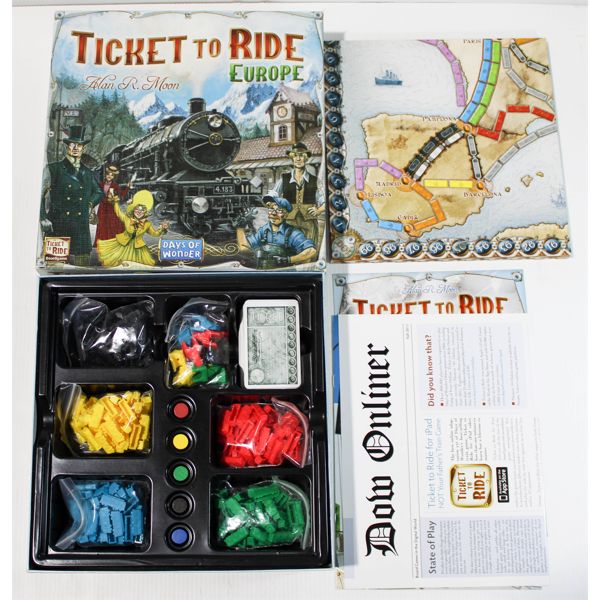 TICKET TO RIDE EUROPE BOARD GAME