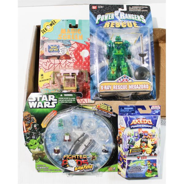 ASST. ACTION FIGURES (SEALED) POWER RANGERS STAR WARS