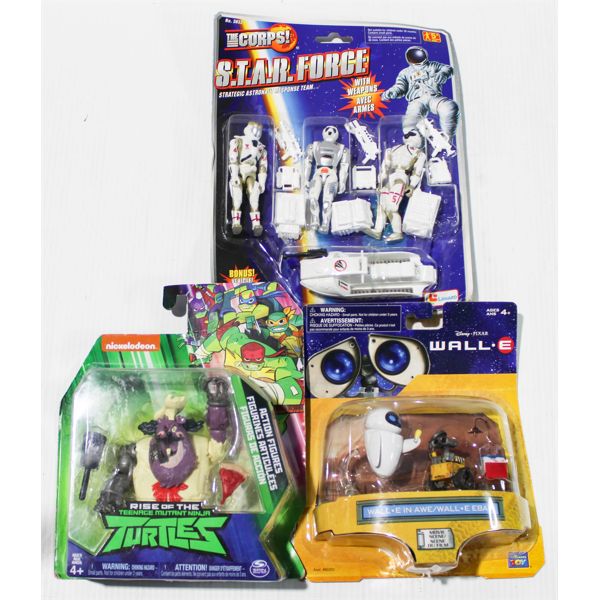ASST. ACTION FIGURES TMNT WALL.E ETC.