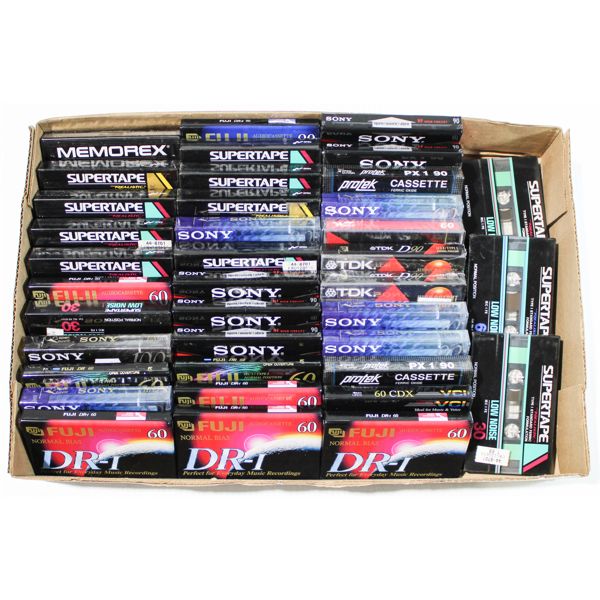 38 ASST. SEALED AUDIO CASSETTES