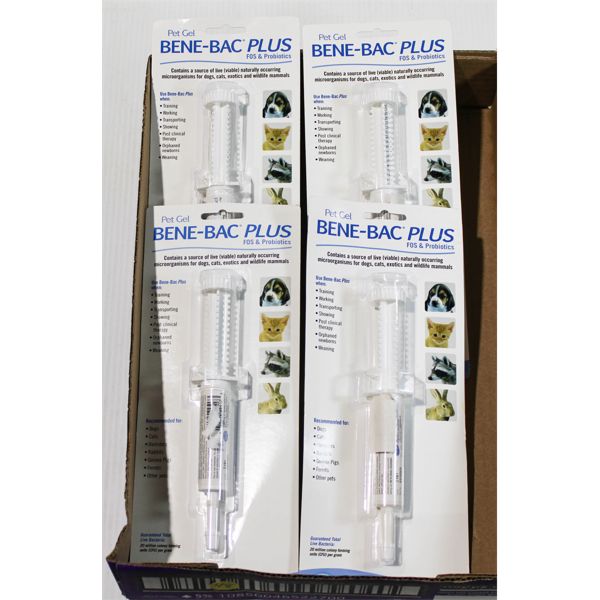 4 BENE-BAC PLUS FOOD PROBIOTICS FOR PETS 15G PER PACK