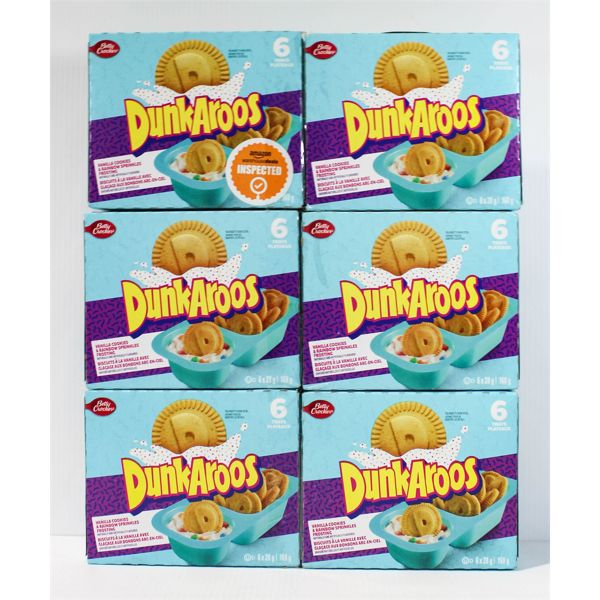 6PK DUNKAROOS SNACKS 6 X 28G EACH