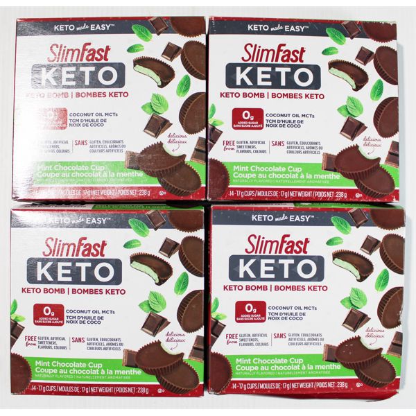 4 PK SLIMFAST KETO BOMB 14-17G CUPS