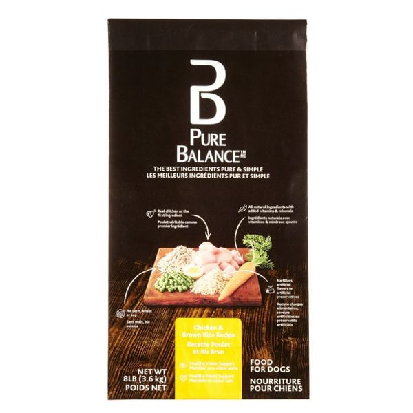 7.2KG PURE BALANCE CHICKEN & BRN RICE DOG FOOD 