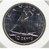 Image 1 : 1964 PROOF CANADA SILVER 10 CENT COIN