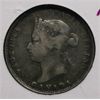 Image 2 : 1881 H SCARCE CANADA VICTORIAN 25 CENT COIN