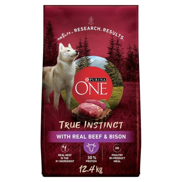 12.4KG PURINA ONE TRUE INSTINCT BEEF & BISON DOG FOOD