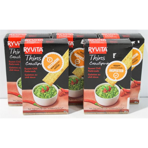 5 PKS RYVITA THINS SWEET CHILI FLATBREADS