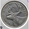 Image 1 : 1943 EF CANADA SILVER 25 CENT COIN