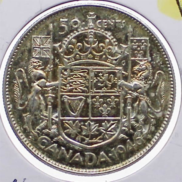 1946 CANADA SILVER HALF DOLLAR