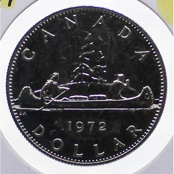 1972 PROOF CAMEO CANDA VOYAGEUR DOLLAR