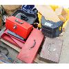 Image 2 : PALLET C/W 2 STEEL TOOLBOXES 7 TOOL TRAYS ETC.